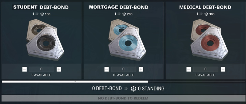 One type of Fortuna’s trade-able items are debt-bonds. Warframe players on the game’s subreddit already made it into a meme about the American economy’s reliance on debt.